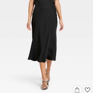 Target Women's High-Rise Midi Slip Skirt